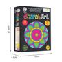 Ratna's Bharat Art Colouring Kit - 12 Sheets (18.75 x 22.25 cm) with 12 Sketch Pens, 2 Hanging Frames & 130+ Silver Stickers - Creative Coloring Fun for Kids & All Ages